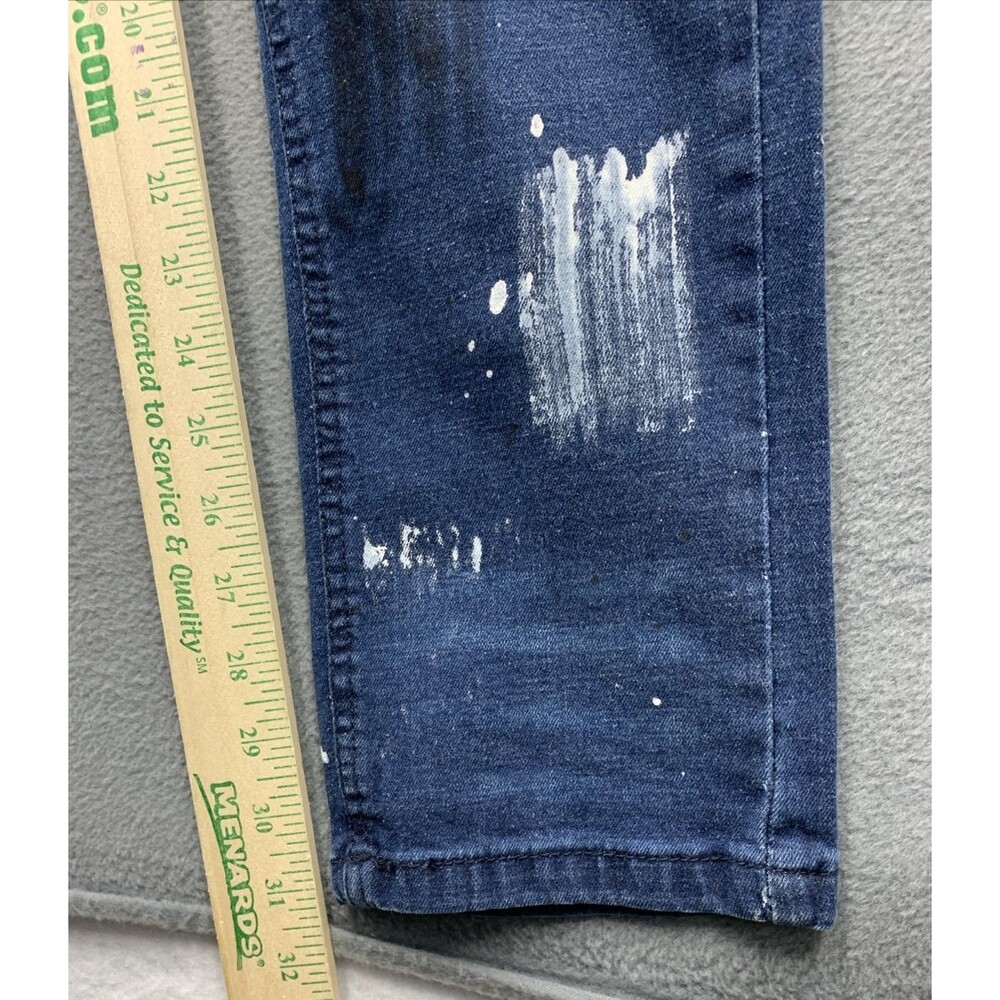 Brooklyn State Denim Jeans Men's Size 34 Blue Distressed Destroyed - Picture 6 of 16